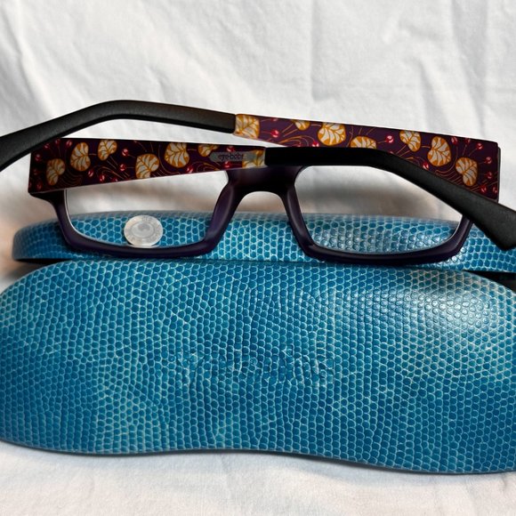 EyeBobs Designer Eyeglasses_Peccadillo_Flex Hinges_Purple_+1.75 - Picture 5 of 6